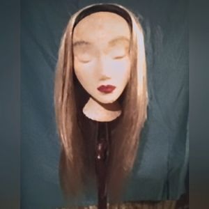 Blonde long length wig. W/ headband